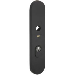 SKG3 ovaal schild PC92 buiten met kerntrekbeveiliging mat zwart