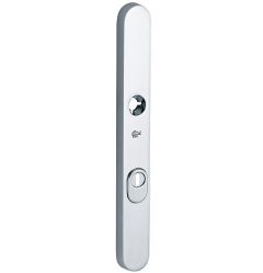 SKG3 ovaal smal schild PC55 buiten met kerntrekbeveiliging glans chroom