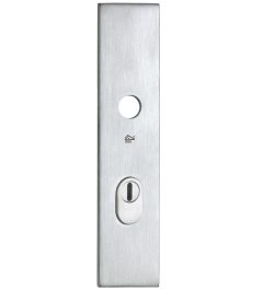 SKG3 rechthoekig schild PC55 buiten met kerntrekbeveiliging mat chroom