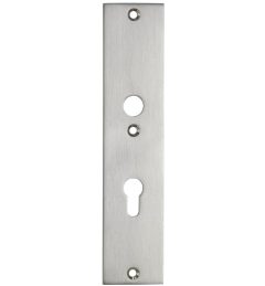 SKG3 rechthoekig schild PC72 binnen mat nikkel ongelakt