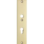 SKG3 rechthoekig schild PC92 binnen messing gelakt