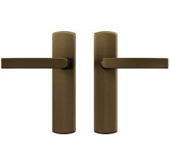 AXA curve klik schild blind met deurklink Blok aluminium brons