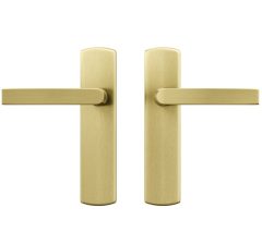 AXA curve klik schild blind met deurklink Blok aluminium goud