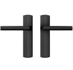 AXA Curve Klik Schild Blind Met Deurklink Milan Aluminium zwart