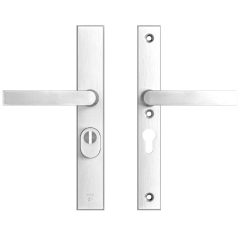 AXA Edge Plus Smal veiligheidsbeslag PC55 met kerntrekbeveiliging kruk/kruk SKG3 Aluminium F1