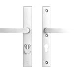 AXA Edge Plus Smal veiligheidsbeslag PC72 met kerntrekbeveiliging kruk/kruk SKG3 Aluminium F1