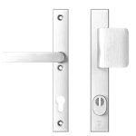 AXA Edge Plus Smal veiligheidsbeslag PC92 met kerntrekbeveiliging D-greep/kruk SKG3 Aluminium F1