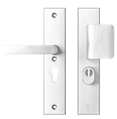 AXA Edge Plus veiligheidsbeslag PC55 met kerntrekbeveiliging D-greep/kruk SKG3 Aluminium F1