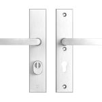 AXA Edge Plus veiligheidsbeslag PC72 met kerntrekbeveiliging kruk/kruk SKG3 Aluminium F1