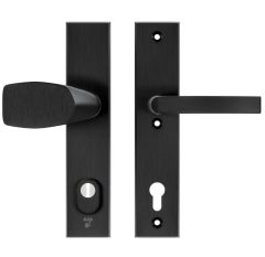 AXA Edge Plus veiligheidsbeslag PC92 SKG3 met kerntrekbeveiliging Wing-knop/kruk zwart