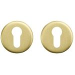 AXA rozet profielcilindergat aluminium goud