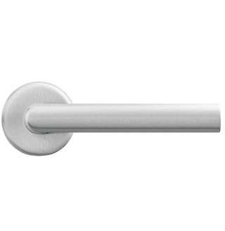 AXA Deurklink Milan met rond rozet aluminium F1