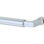 Enkele deurklink Bauhaus links glans chroom