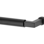 Enkele deurklink Bauhaus links mat zwart