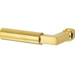 Enkele deurklink Bauhaus links messing PVD