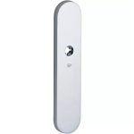 SKG3 ovaal schild blind buiten glans chroom