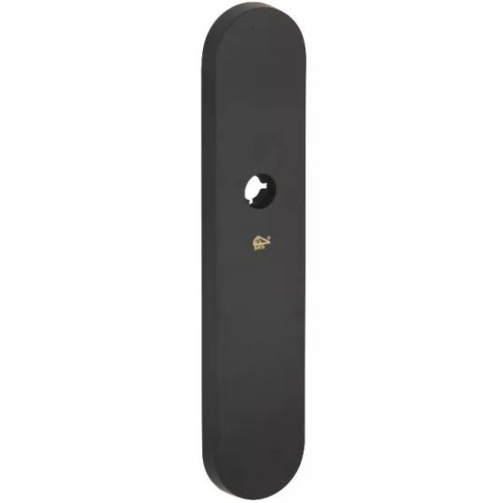 SKG3 ovaal schild blind buiten mat zwart