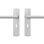 AXA curve klik schild SL56 met deurklink Milan aluminium F1