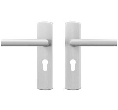 AXA curve klik schild PC55 met deurklink Milan aluminium F1