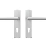 AXA curve klik schild PC72 met deurklink Milan aluminium F1