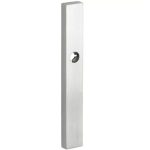 SKG3 rechthoekig smal schild blind buiten mat nikkel PVD