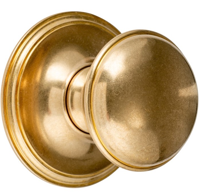 Voordeurknop Paddenstoel 70mm messing antiek