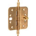 Kogellagerscharnier SKG3 89x89 ronde hoek vaas messing antiek