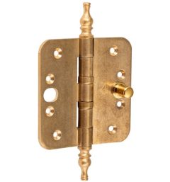 Kogellagerscharnier SKG3 89x89 ronde hoek vaas messing antiek