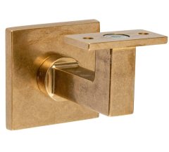 Leuninghouder Bauhaus M10 vlak messing antiek