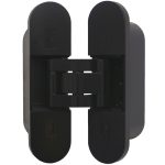 Onzichtbaar scharnier 3D verstelbaar 111x29mm zamak zwart