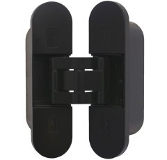 Onzichtbaar scharnier 3D verstelbaar 111x29mm zamak zwart