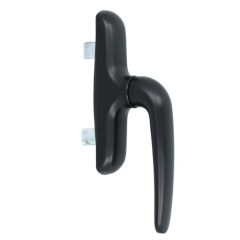 Raamgreep voor naar buiten draaiende ramen aluminium zwart