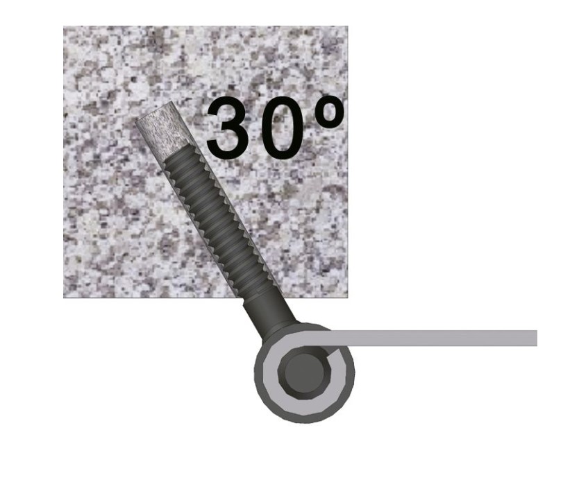 AMIG muurduim model 8040 penmaat 14 mm zwart - Afbeelding 4