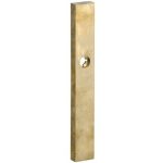 SKG3 rechthoekig smal schild blind buiten messing antiek