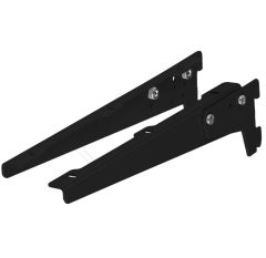 Set van 2 dragers verstelbaar 250 mm zwart gelakt