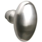 Knopkruk Ei 60x32 mm mat nikkel ongelakt
