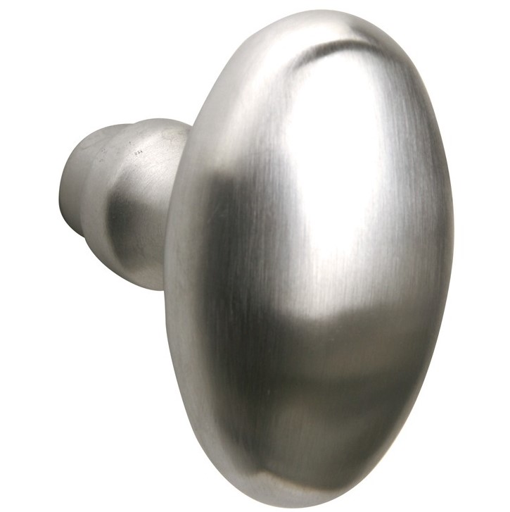 Knopkruk Ei 60x32 mm mat nikkel ongelakt
