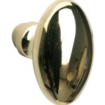 Knopkruk Ei 65x38 mm messing gelakt