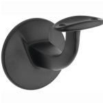 Leuninghouder Elegant hol M8 mat zwart