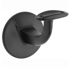 Leuninghouder Elegant hol M8 mat zwart