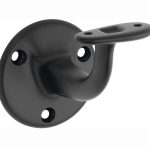 Leuninghouder Elegant hol opschroevend mat zwart