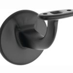 Leuninghouder Elegant vlak M8 mat zwart