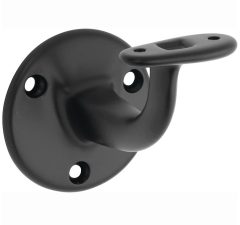 Leuninghouder Elegant vlak opschroevend mat zwart