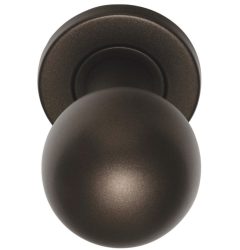 Voordeurknop BASIC LB501V Vast op Rozet Donker brons