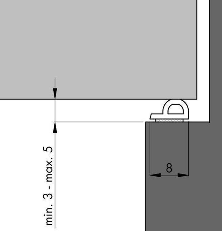 Ellen zelfklevende tochtstrip P-profiel 7.5m x 8 mm wit - Afbeelding 2