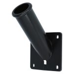 Vlaggenstokhouder aluminium zwart