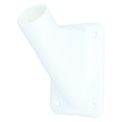Vlaggenstokhouder nylon wit