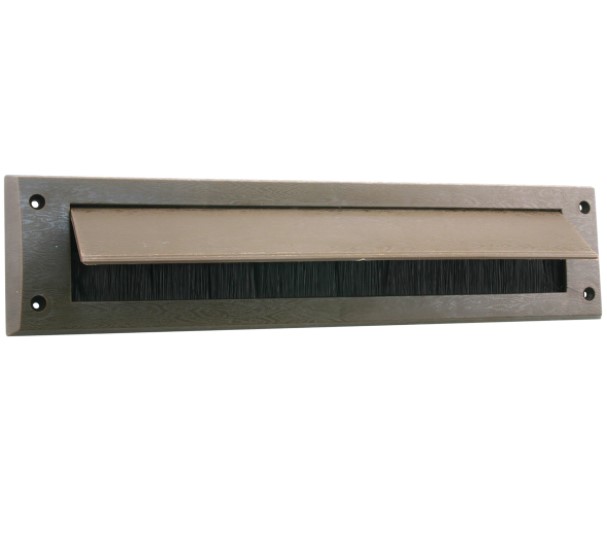 Ellen Tochtklep met borstel bruin