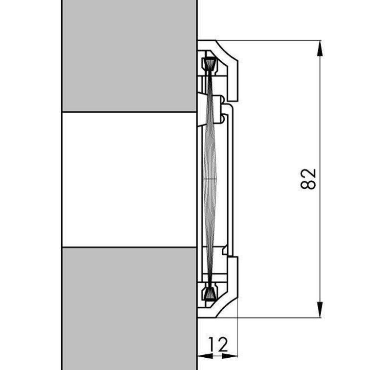 Ellen Tochtklep met borstel bruin - Afbeelding 2