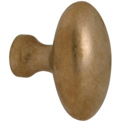 Knop Ei tbv SKG schild messing antiek